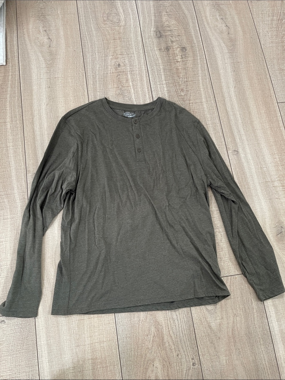 Pendleton Olive Long-Sleeve Henley Size Large